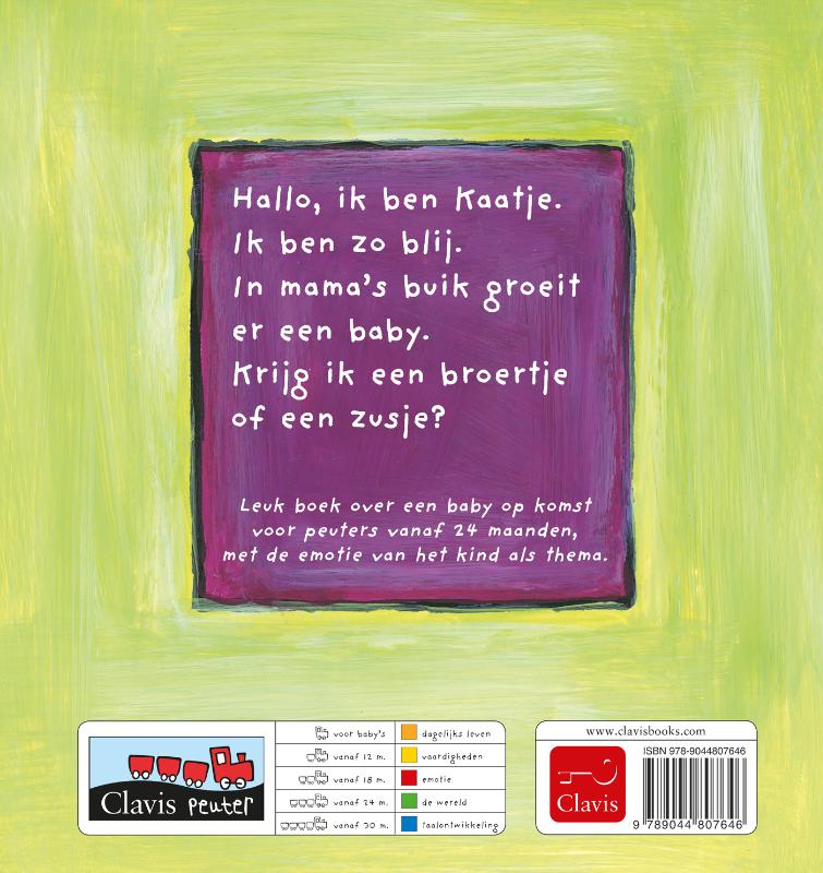 Achterkant van Kaatje en mama's buik