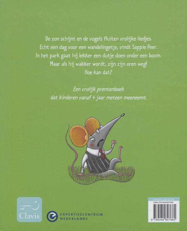 Achterkant van Waar zijn mijn oren?