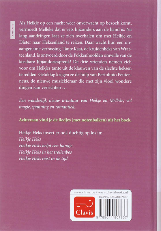 Achterkant van Heikje Heks en de wonderviool