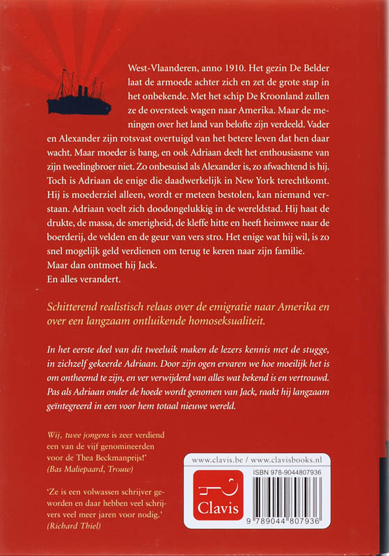 Achterkant van Wij, twee jongens
