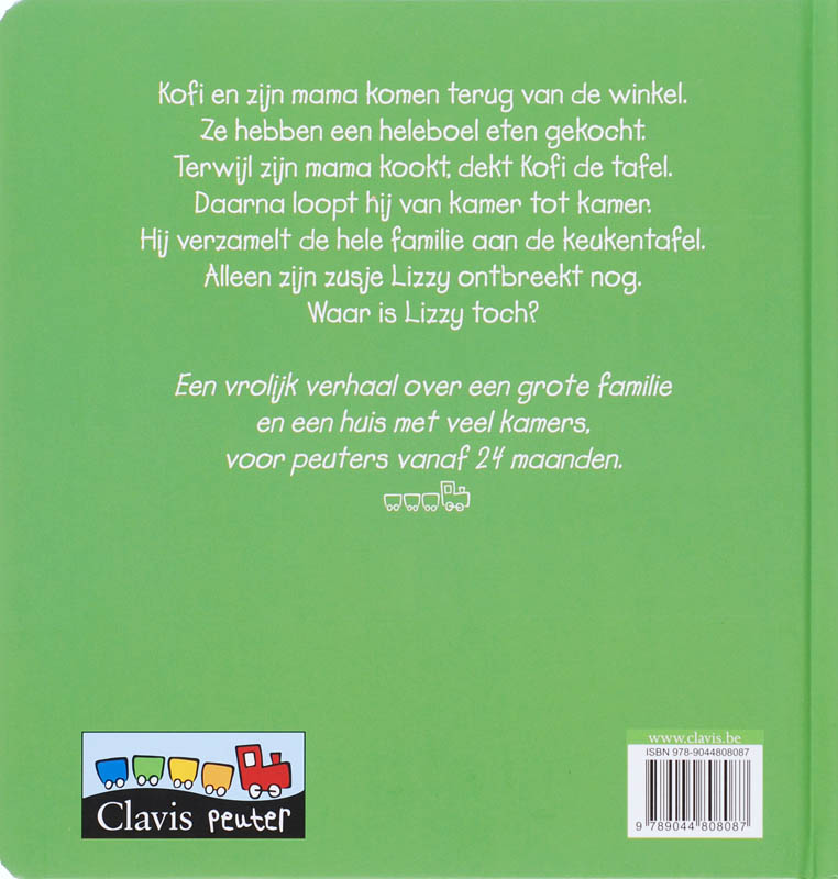 Achterkant van Waar is Lizzy?