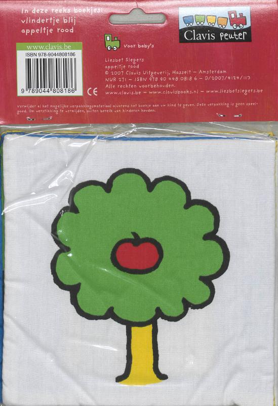Achterkant van Appeltje rood
