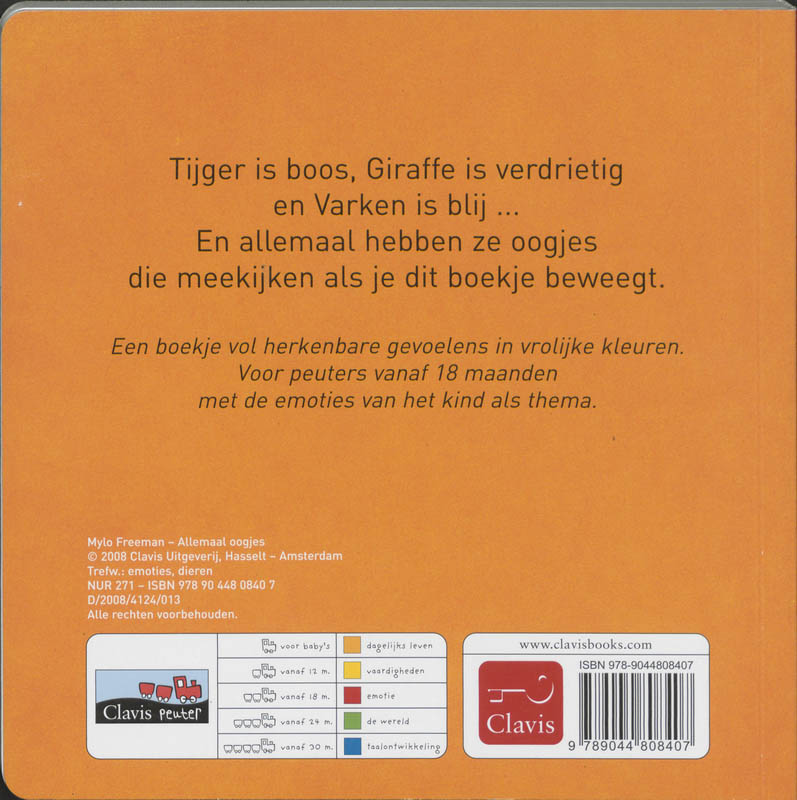 Achterkant van Allemaal oogjes