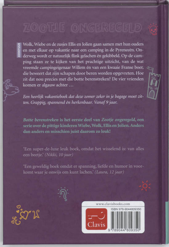 Achterkant van Botte Berenstreken