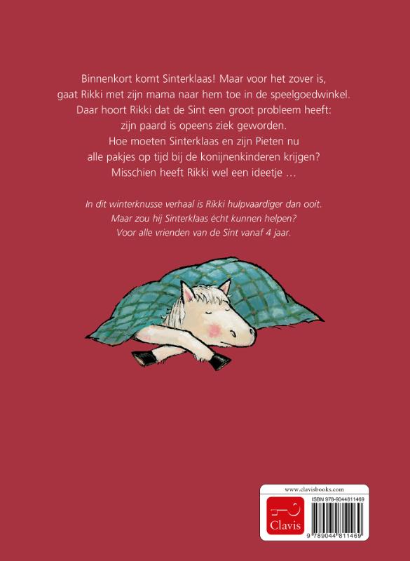 Achterkant van Rikki helpt Sinterklaas