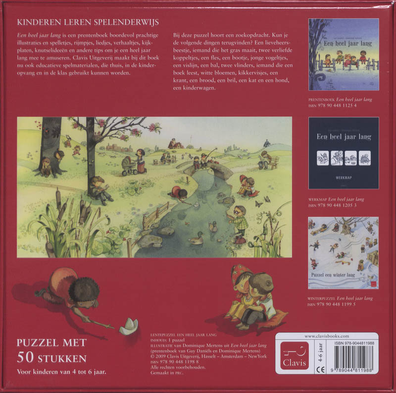 Achterkant van Puzzel een lente lang