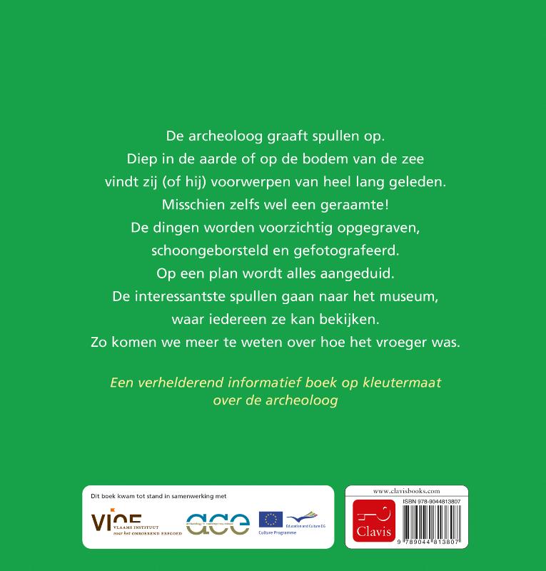 Achterkant van De archeoloog