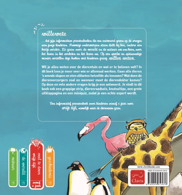 Achterkant van Naar de dierentuin