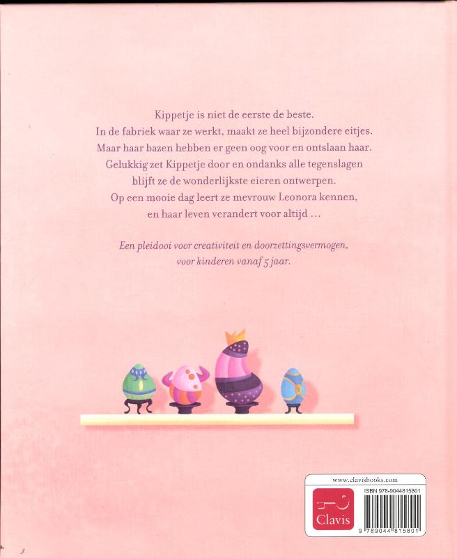 Achterkant van De kunstwerkjes van Kippetje