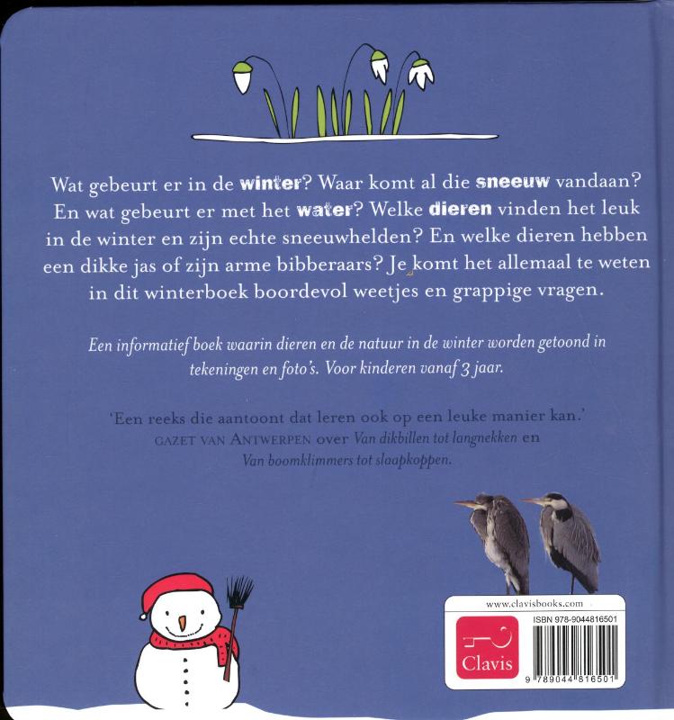 Achterkant van Van suikerbomen tot sneeuwhelden