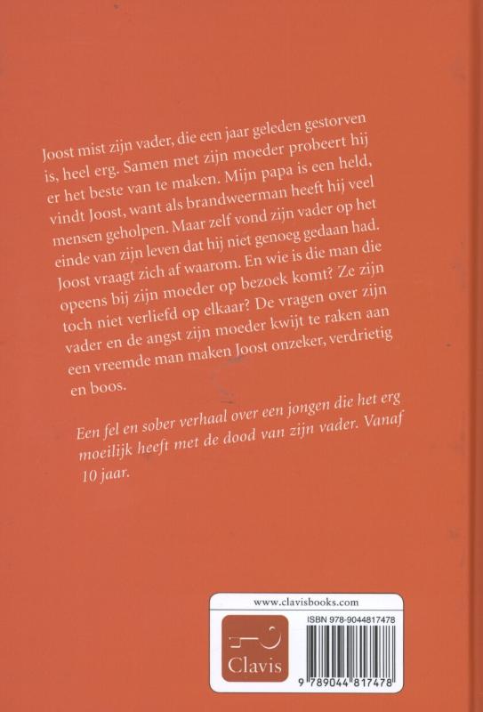Achterkant van Mijn papa is een held