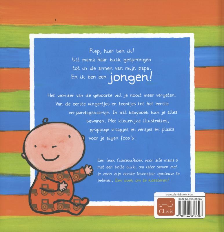 Achterkant van Joepie, ik ben een jongen!
