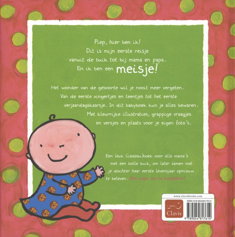Achterkant van Joepie, ik ben een meisje!
