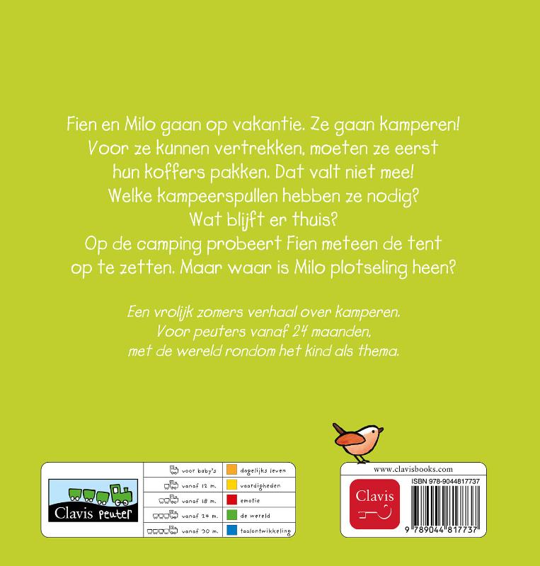 Achterkant van Kamperen met Fien en Milo