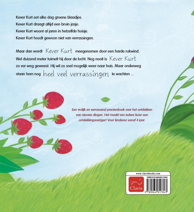 Achterkant van Kever Kurt waait weg