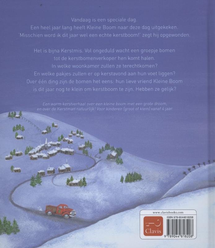 Achterkant van De kleine kerstboom