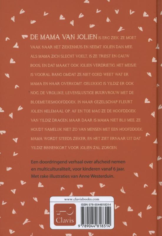 Achterkant van Bloemetjes voor Jolien