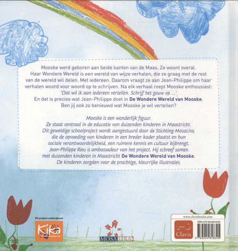 Achterkant van De wondere wereld van Mooske