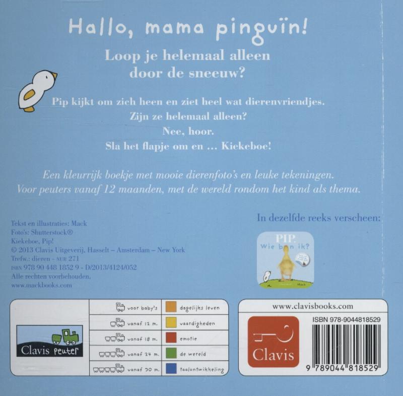 Achterkant van Kiekeboe, Pip!