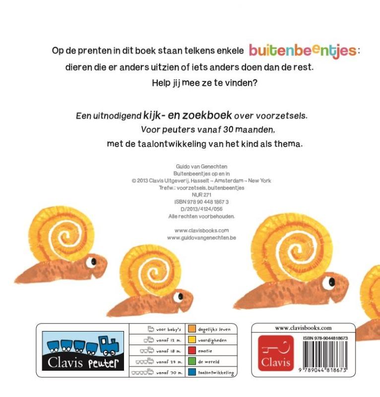 Achterkant van Buitenbeentjes op en in