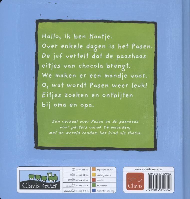 Achterkant van Kaatje viert Pasen