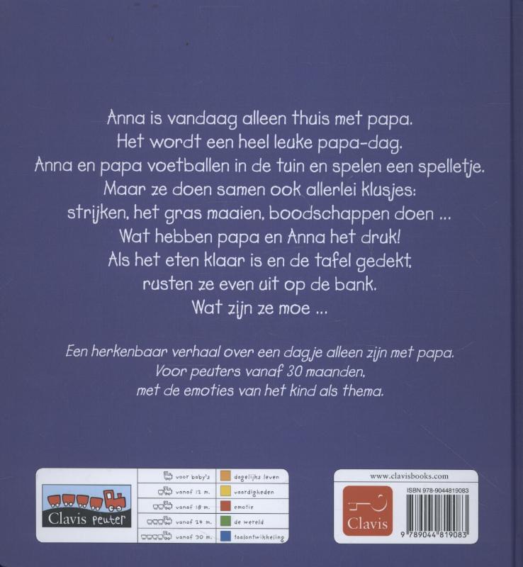 Achterkant van Anna en haar lieve papa