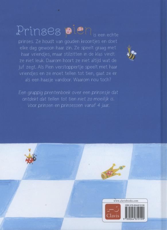 Achterkant van Prinses Pien telt tot tien