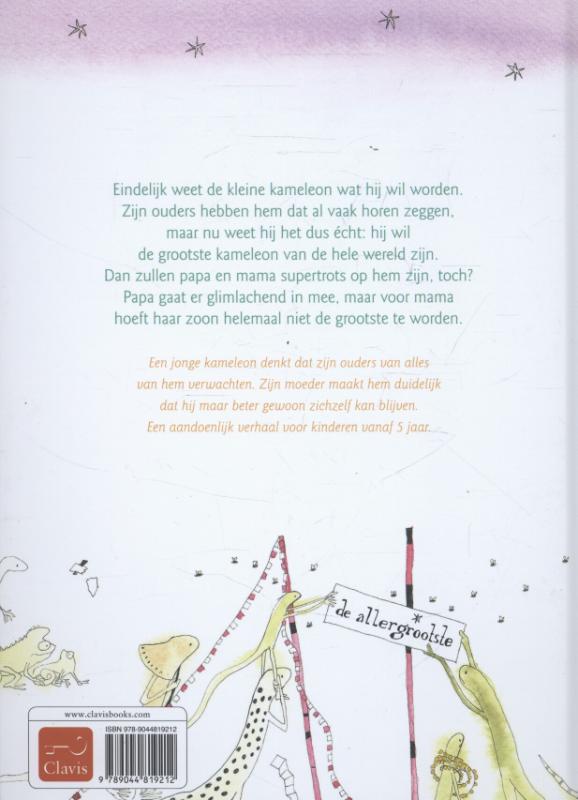 Achterkant van De kleine grote kameleon
