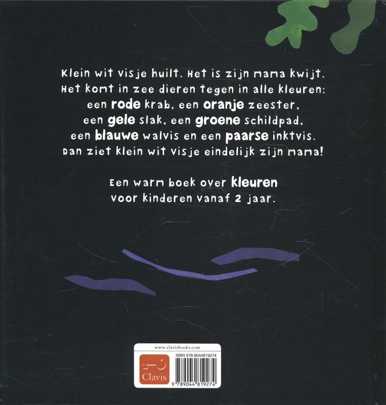 Achterkant van Klein wit visje