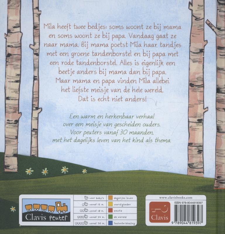 Achterkant van Mila heeft twee bedjes