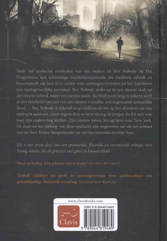 Achterkant van Boy Nobody