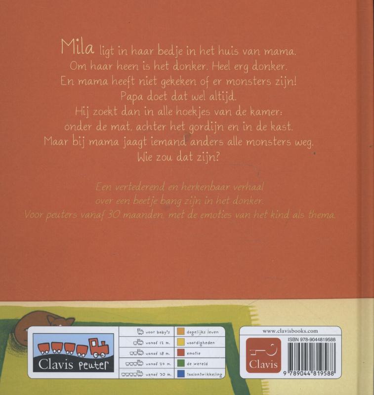 Achterkant van Mila en de monsters