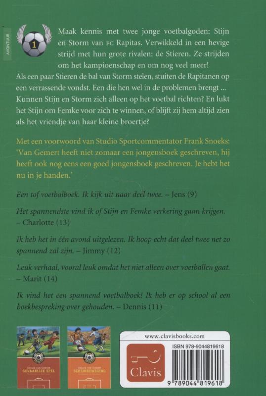 Achterkant van Gevecht om de cup
