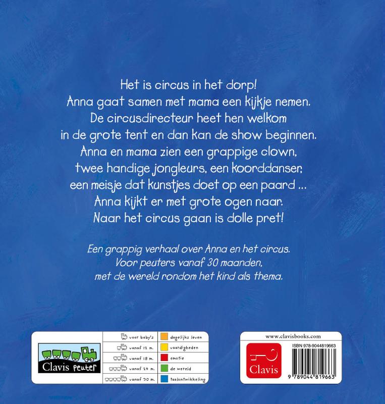 Achterkant van Anna in het circus