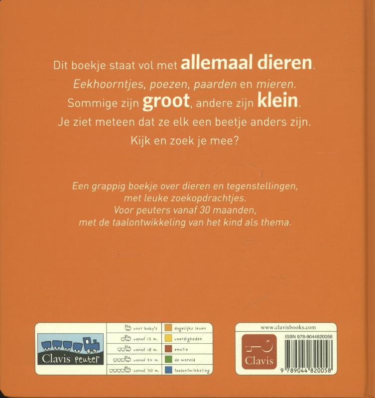 Achterkant van Allemaal dieren: tegenstellingen