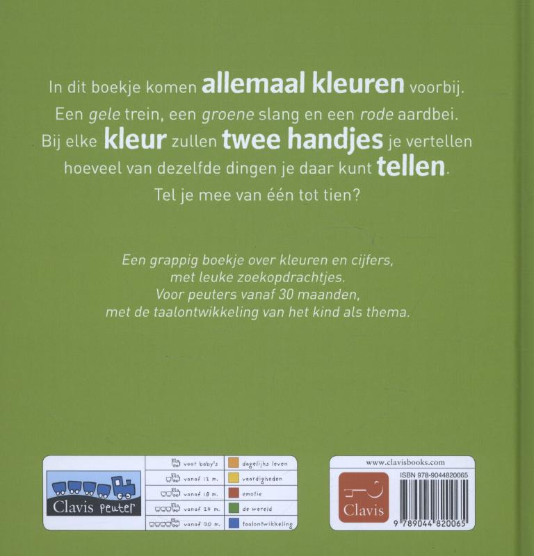 Achterkant van Allemaal kleuren: cijfers