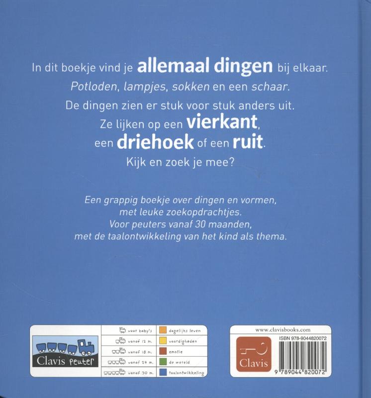Achterkant van Allemaal dingen: vormen