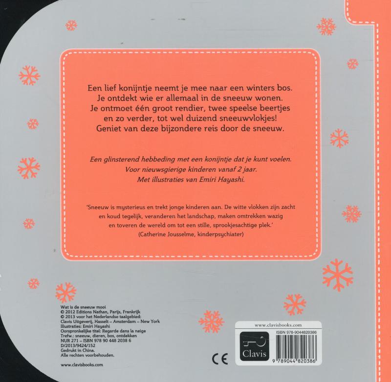 Achterkant van Wat is de sneeuw mooi