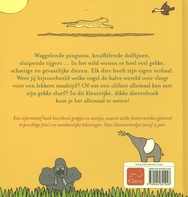 Achterkant van Allemaal wilde dieren