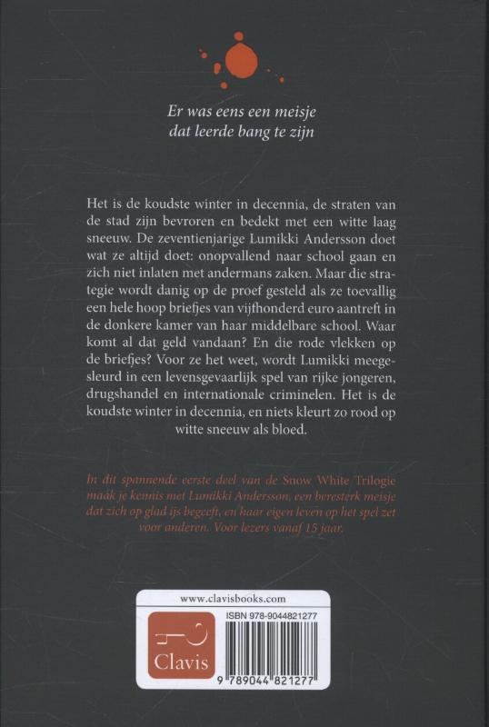 Achterkant van Rood als bloed