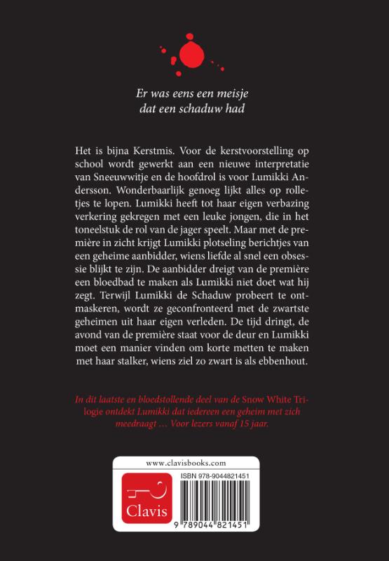 Achterkant van Zwart als ebbenhout