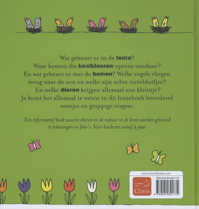 Achterkant van De vrolijke lente