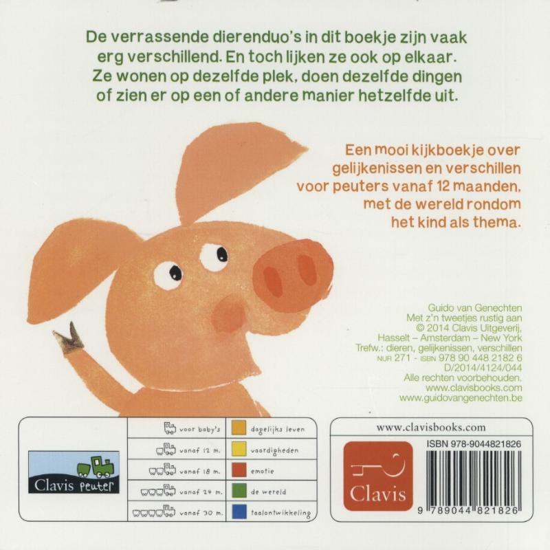 Achterkant van Met z'n tweetjes rustig aan