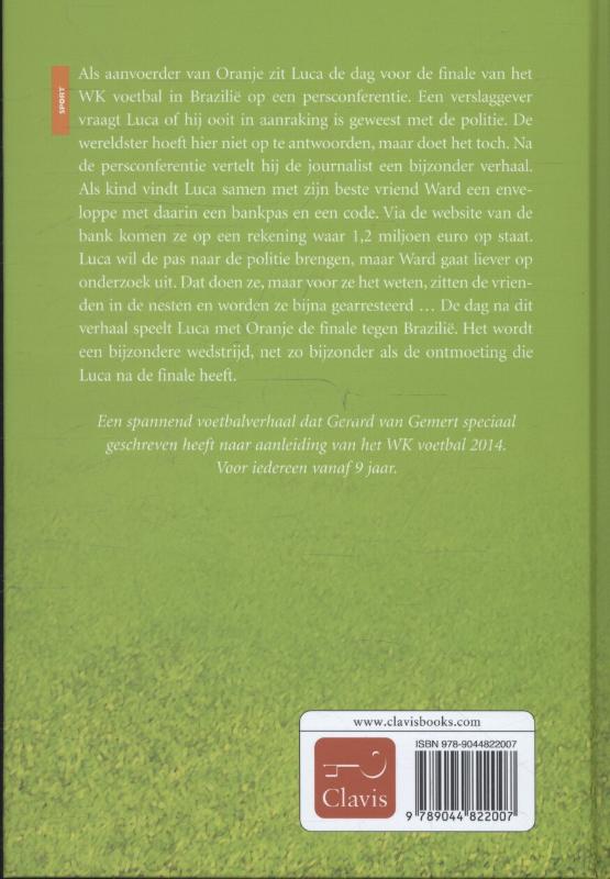 Achterkant van Luca, aanvoerder van Oranje