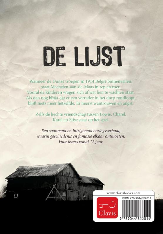 Achterkant van De lijst