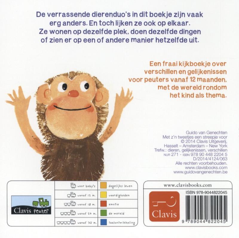 Achterkant van Met z'n tweetjes een streepje voor