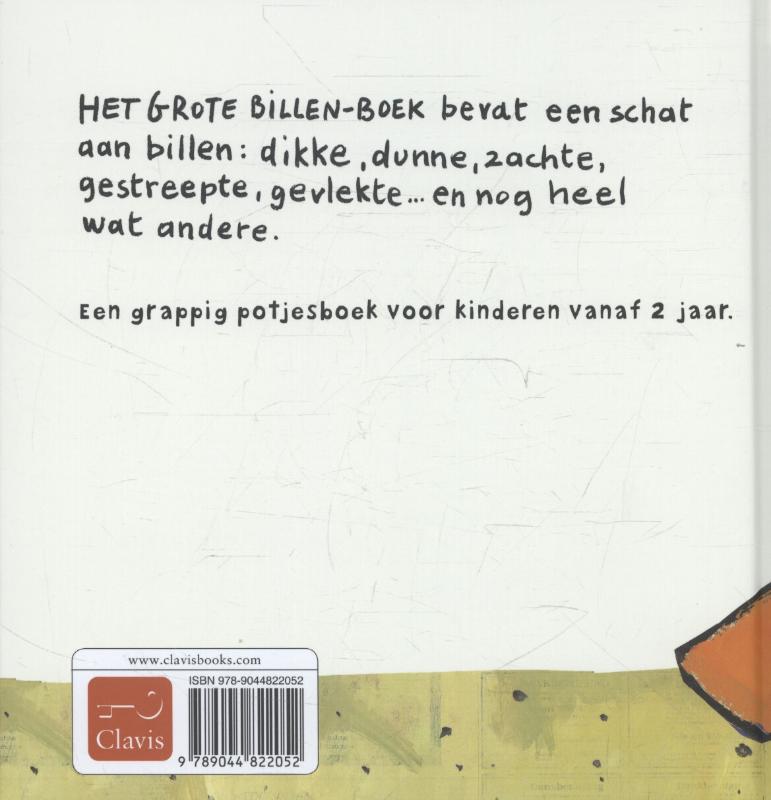 Achterkant van Het grote billenboek