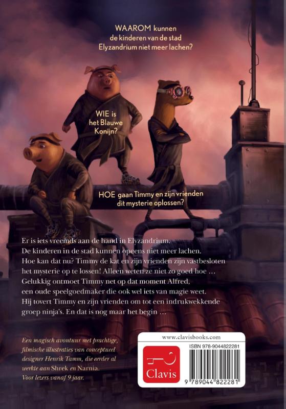Achterkant van Ninja Timmy en de gestolen lach