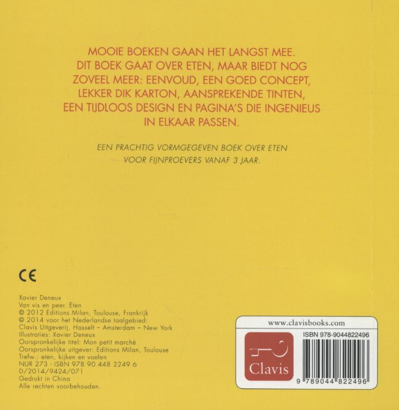Achterkant van Van vis en peer