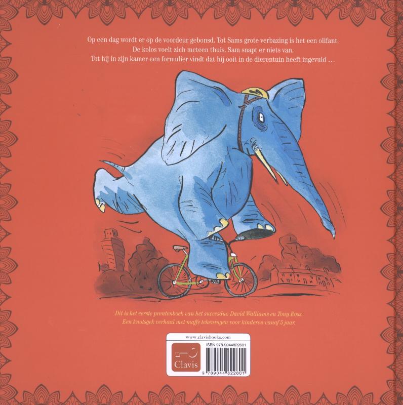 Achterkant van De superreuze vervelende olifant